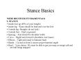 Stance Basics PowerPoint PPT Presentation