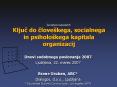 Zavzetost zaposlenih:  Kljuc do clove PowerPoint PPT Presentation
