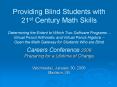 Providing Blind Students with 21st Century Math Skills Determining the Extent to Which Two Software Programs ? Virtual Pencil Arithmetic and Virtual Pencil Algebra ? Open the Math Gateway for Students Who are Blind  Careers Conference 2008 Preparing PowerPoint PPT Presentation