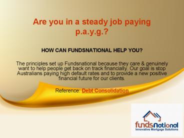How Can FundsNational Help You | Debt Consolidation