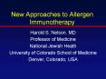 New Approaches to Allergen Immunotherapy PowerPoint PPT Presentation