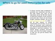 Used motorcycles for sale