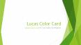 Lucas Color Card - Custom Loyalty Cards for Your Business PowerPoint PPT Presentation