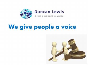 Duncan Lewis Solicitors Limited