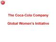 The Coca-Cola Company Global Women PowerPoint PPT Presentation