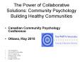 The Power of Collaborative Solutions: Community Psychology Building Healthy Communities PowerPoint PPT Presentation