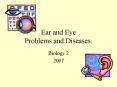 Ear and Eye Problems and Diseases. PowerPoint PPT Presentation