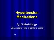 Hypertension Medications