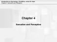 Chapter 4 Sensation and Perception PowerPoint PPT Presentation