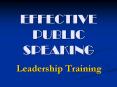 EFFECTIVE PUBLIC SPEAKING PowerPoint PPT Presentation
