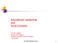 Educational Leadership PowerPoint PPT Presentation