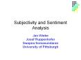 Subjectivity and Sentiment Analysis PowerPoint PPT Presentation