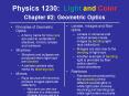 Principles of Geometric Optics PowerPoint PPT Presentation
