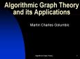 Algorithmic Graph Theory and its Applications PowerPoint PPT Presentation