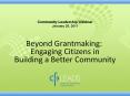 Community Leadership Webinar PowerPoint PPT Presentation
