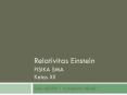 Relativitas Einstein FISIKA SMA Kelas XII PowerPoint PPT Presentation