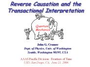 Reverse Causation and the Transactional Interpretation