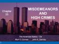 MISDEMEANORS AND HIGH CRIMES PowerPoint PPT Presentation