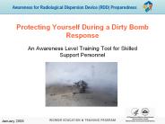 Protecting Yourself During a Dirty Bomb Response