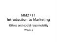 MM2711 Introduction to Marketing PowerPoint PPT Presentation