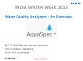 Water Quality Analyzers : An Overview PowerPoint PPT Presentation