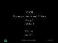 B368 Business Issues and Ethics PowerPoint PPT Presentation