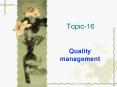 Quality management PowerPoint PPT Presentation