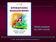 Operations Strategy