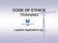 CODE OF ETHICS TRAINING PowerPoint PPT Presentation
