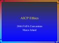 AICP Ethics PowerPoint PPT Presentation