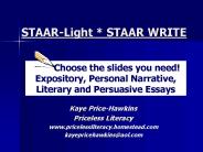 STAAR-Light * STAAR WRITE