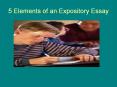 5 Elements of an Expository Essay PowerPoint PPT Presentation