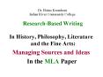 Research-Based Writing PowerPoint PPT Presentation