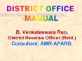 B. Venkateswara Rao, District Revenue Officer (Retd.) Consultant, AMR-APARD. PowerPoint PPT Presentation