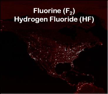 Fluorine (F2) Hydrogen Fluoride (HF)