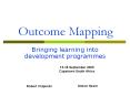 Outcome Mapping PowerPoint PPT Presentation