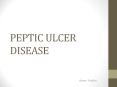 PEPTIC ULCER DISEASE PowerPoint PPT Presentation