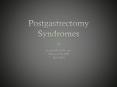 Postgastrectomy Syndromes PowerPoint PPT Presentation