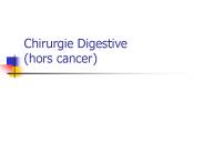 Chirurgie Digestive (hors cancer)