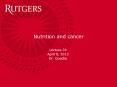 Nutrition and cancer PowerPoint PPT Presentation