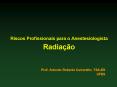 Riscos Profissionais para o Anestesiologista Radia PowerPoint PPT Presentation