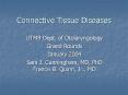 Connective Tissue Diseases PowerPoint PPT Presentation