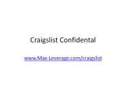 Make Money On Craigslist