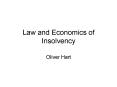 Law and Economics of Insolvency PowerPoint PPT Presentation