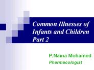 Common Illnesses of Babies Part2
