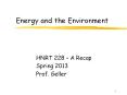 Energy and the Environment PowerPoint PPT Presentation