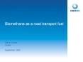 Biomethane as a road transport fuel PowerPoint PPT Presentation