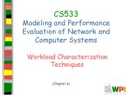 CS533 Modeling and Performance Evaluation of Network and Computer Systems