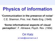 Physics of information