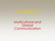 Multicultural and Global Communication